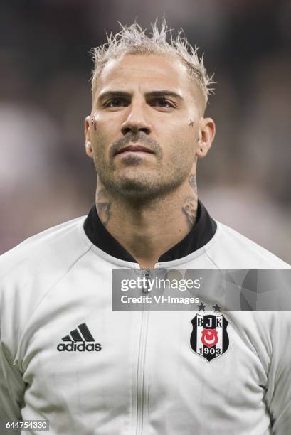 Ricardo Quaresma of Besiktas JKduring the UEFA Europa League round of 16 match between Besiktas JK and Hapoel Beer Sheva on February 23, 2017 at the...