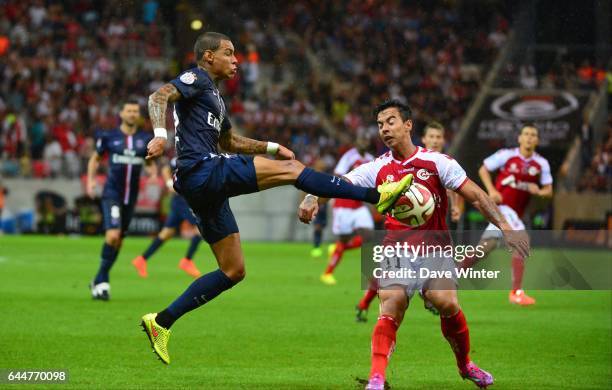 Gregory VAN DER WIEL / Rodrigues DIEGO RIGONATO - - Reims / Paris Saint Germain - 1er journee de Ligue 1 -, Photo : Dave Winter / Icon Sport
