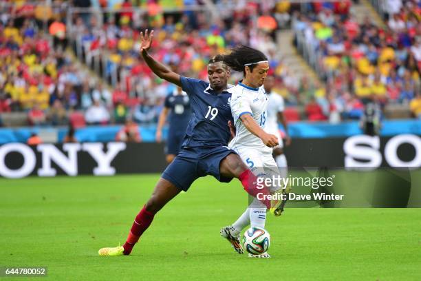 Carlo COSTLY / Paul POGBA - - France / Honduras - Coupe du Monde 2014 -, Photo : Dave Winter / Icon Sport