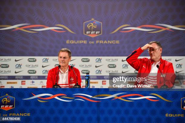 Eric BEDOUET / Philippe TOURNON - - Conference de presse - France - Coupe du Monde 2014 - Ribeirao Preto, Photo : Dave Winter / Icon Sport,