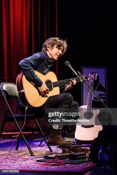 Eric Johnson performs during Great Guitars: Eric Johnson at The GRAMMY Museum on February 23, 2017 in Los Angeles, California.