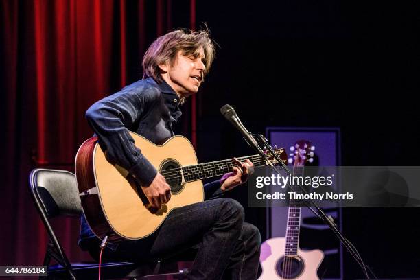 Eric Johnson performs during Great Guitars: Eric Johnson at The GRAMMY Museum on February 23, 2017 in Los Angeles, California.