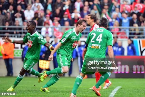 Joie Francois CLERC - - Reims / Saint Etienne - 33eme journee de Ligue 1, Photo : Dave Winter / Icon Sport