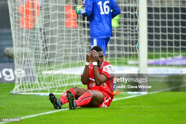 Deception Abdul Majeed WARIS - - Valenciennes / Lyon - 32eme journee de Ligue 1 -, Photo : Dave Winter / Icon Sport