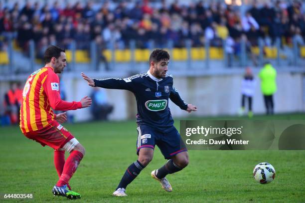 Nabil FEKIR / Jerome LE MOIGNE - - Lens / Lyon - Coupe de France, Photo : Dave Winter / Icon Sport