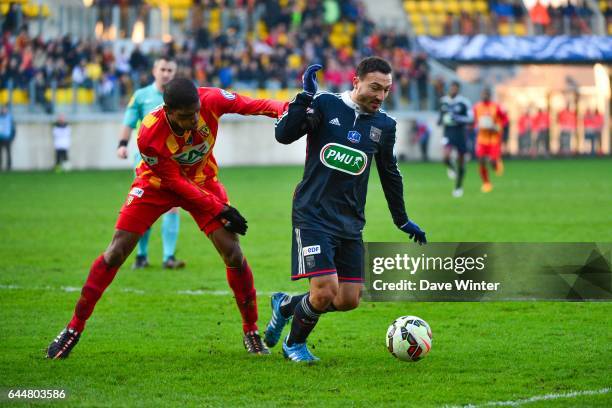 Steed MALBRANQUE / Ludovic BAAL - - Lens / Lyon - Coupe de France, Photo : Dave Winter / Icon Sport