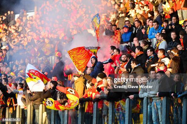 Supporters Lens - - Lens / Lyon - Coupe de France, Photo : Dave Winter / Icon Sport