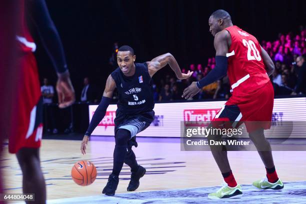 Jamar SMITH / Florent PIETRUS - - All Star Game -Paris - Zenith, Photo : Dave Winter / Icon Sport