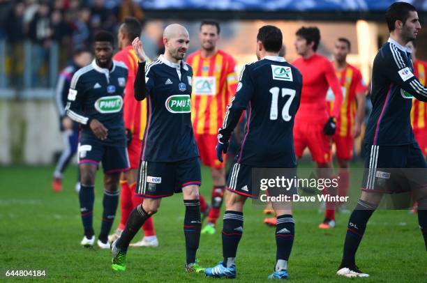 Joie Christophe JALLET / Steed MALBRANQUE - - Lens / Lyon - Coupe de France, Photo : Dave Winter / Icon Sport