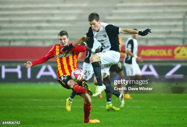 Gaetan BUSSMANN / Benjamin BOURIGEAUD - - Lens / Metz - 15eme journee de Ligue 1 -Amiens, Photo : Dave Winter / Icon Sport