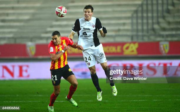 Gaetan BUSSMANN / Alharbi EL JADEYAOUI - - Lens / Metz - 15eme journee de Ligue 1 -Amiens, Photo : Dave Winter / Icon Sport