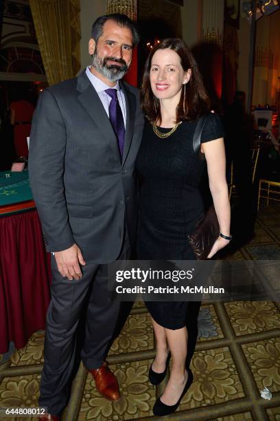Lance Brown and Becca Kelly attend The Stephen D. Hassenfeld Children's Center and Kids of NYU Langone Host Adult's in Toyland Casino Night at The...