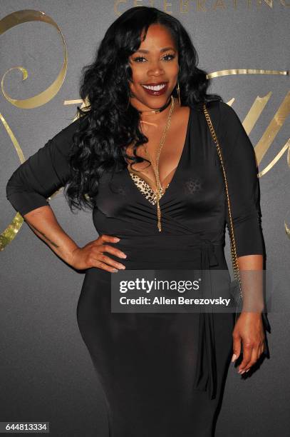Recording artist Nicci Gilbert attends EBONY Magazine and iTunes Movies' 2nd Annual Pre-Oscar Celebration at Delilah on February 23, 2017 in West...