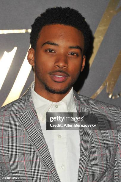 Actor Algee Smith attends EBONY Magazine and iTunes Movies' 2nd Annual Pre-Oscar Celebration at Delilah on February 23, 2017 in West Hollywood,...