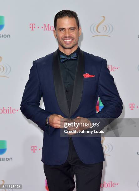 Pedro Moreno attends Univision's 29th Edition of Premio Lo Nuestro A La Musica Latina at the American Airlines Arena on February 23, 2017 in Miami,...