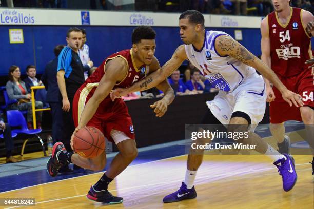 Axel TOUPANE / Blake SCHILB - - Paris Levallois / Strasbourg - EuroCup, Photo : Dave Winter / Icon Sport