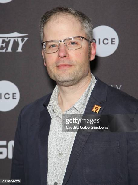Localization manager for Nintendo of America Dan Owsen attends the 20th annual D.I.C.E Awards at the Mandalay Bay Convention Center on February 23,...