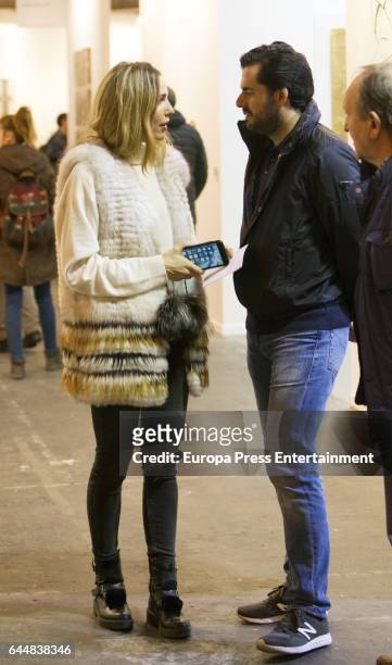 Carola Baleztena and Emiliano Suarez attend the International Contemporary Art Fair, ARCO 2017 at Ifema on February 23, 2017 in Madrid, Spain.