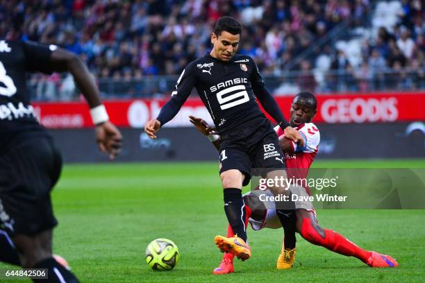 Benjamin ANDRE / Prince ONIANGUE - - Reims / Rennes - 37eme journee de Ligue 1, Photo : Dave Winter / Icon Sport