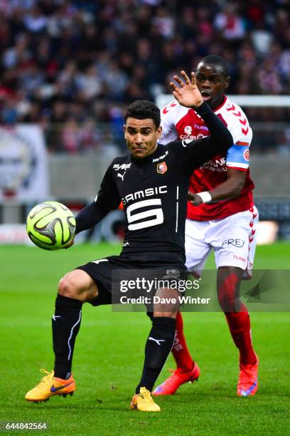 Benjamin ANDRE / Prince ONIANGUE - - Reims / Rennes - 37eme journee de Ligue 1, Photo : Dave Winter / Icon Sport