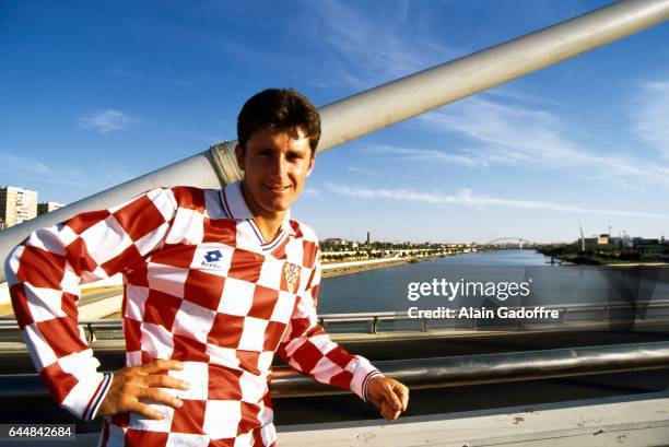 Davor SUKER - - Reportage Magazine - Croatie, Photo : Alain Gadoffre / Icon Sport