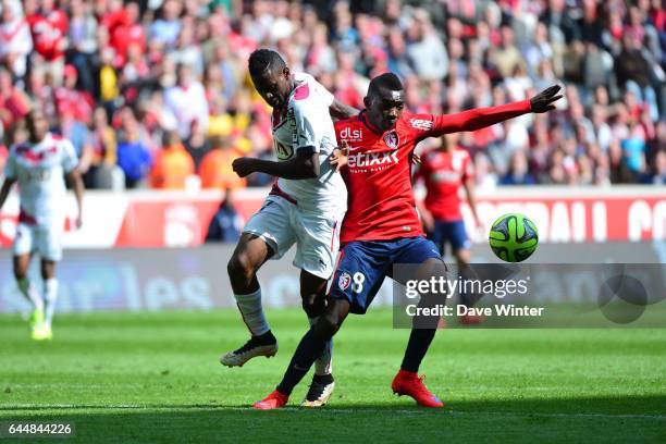 Andre BIYOGO POKO / Adama TRAORE - - Lille / Bordeaux - 33eme journee de Ligue 1, Photo : Dave Winter / Icon Sport