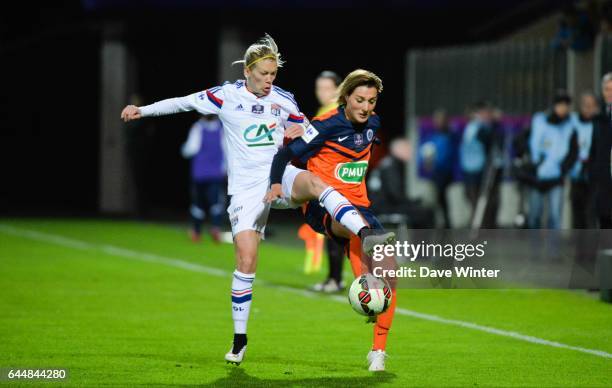 Claire LAVOGEZ / Lara DICKENMANN - - Montpellier / Lyon - Finale Coupe de France -Calais, Photo : Dave Winter / Icon Sport