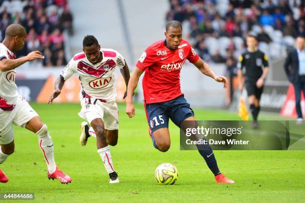 Djibril SIDIBE / Andre BIYOGO POKO - - Lille / Bordeaux - 33eme journee de Ligue 1, Photo : Dave Winter / Icon Sport