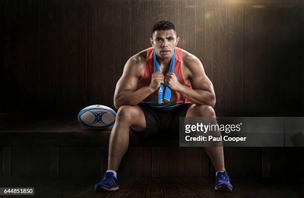 Rugby player Bryan Habana is photographed on June 15, 2015 in Guildford, England.