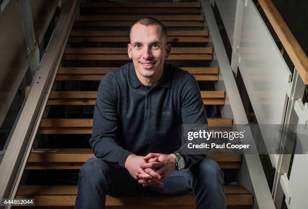 Footballer Leon Osman is photographed on October 14, 2014 in Liverpool, England.