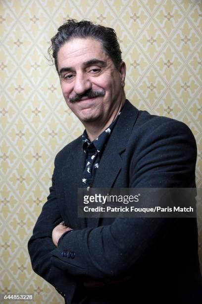 Actor Simon Abkarian is photographed for Paris Match on February 4, 2017 in Paris, France.
