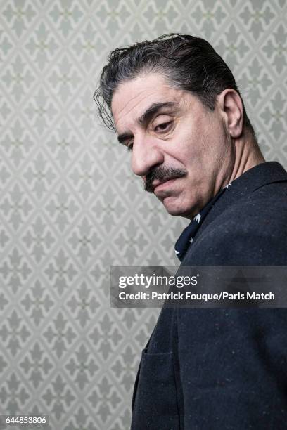 Actor Simon Abkarian is photographed for Paris Match on February 4, 2017 in Paris, France.