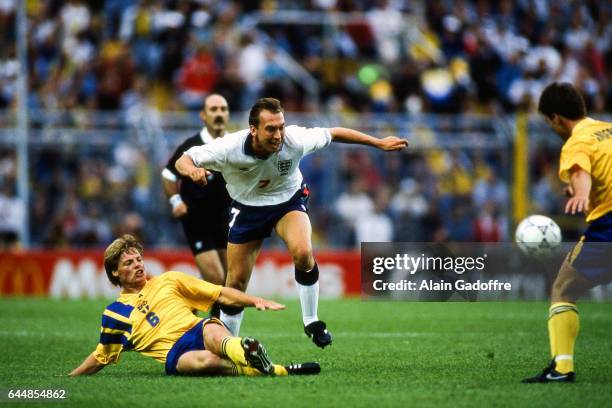 Stefan Schwarz / David Platt - - Suede / Angleterre - Championnats d'Europe 1992 -, Photo : Alain Gadoffre / Icon Sport