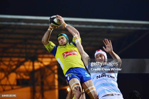 Julien BONNAIRE / Luke CHARTERIS - - Racing Metro / Clermont - 18eme journee de Top 14, Photo : Dave Winter / Icon Sport