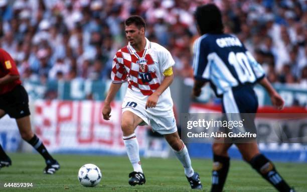 Zvonimir BOBAN - - Croatie / Argentine - Coupe du Monde 1998, Photo : Alain Gadoffre / Icon Sport