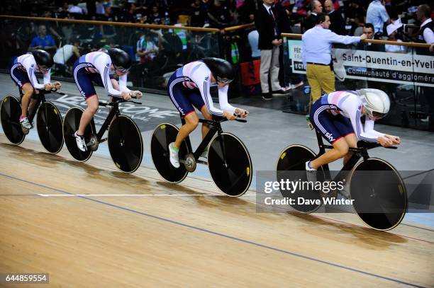 Katie ARCHIBALD / Laura TROTT / Elinor BARKER / Joanna ROXSELL - Grande Bretagne - Poursuite par equipes - - Cyclisme sur piste - Championnats du...