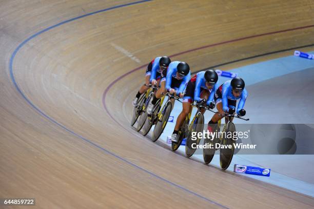 Simona FRAPPORTI / Beatrice BARTELLONI / Tatiana GUDERZO / Silvia VALSECCHI - Italie - Poursuite par equipes - - Cyclisme sur piste - Championnats du...