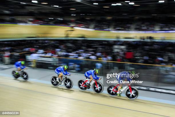 Simona FRAPPORTI / Beatrice BARTELLONI / Tatiana GUDERZO / Silvia VALSECCHI - Italie - Poursuite par equipes femmes - - Cyclisme sur piste -...