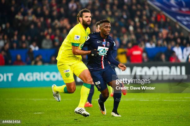 Oswaldo VIZCARRONDO / Jean Christophe BAHEBECK - - Paris Saint Germain / Nantes - 1/8Finale Cupe de France-, Photo : Dave Winter / Icon Sport