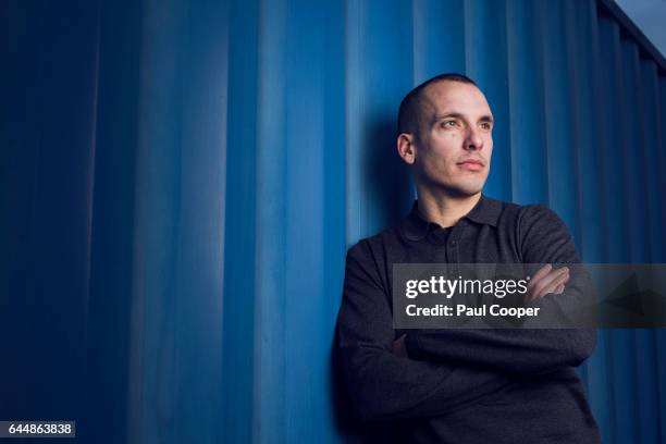 Footballer Leon Osman is photographed on October 14, 2014 in Liverpool, England.