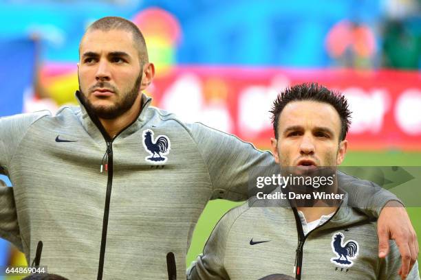 Moussa SISSOKO / Karim BENZEMA / Mathieu VALBUENA - - Suisse / France - Coupe du Monde 2014 -Salvador, Photo : Dave Winter / Icon Sport