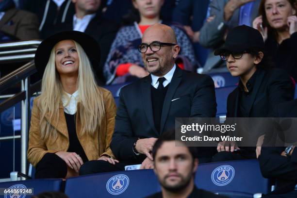 Julie HANTSON / Pascal OBISPO / Sean OBISPO - - PSG / Toulouse - 13eme journee de Ligue 1, Photo: Dave Winter / Icon Sport