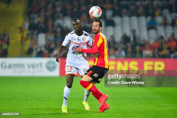 Alassane NDIAYE / Anthony SCARAMOZZINO - - Lens / Laval - 11e journee de Ligue 2, Photo: Dave Winter / Icon Sport