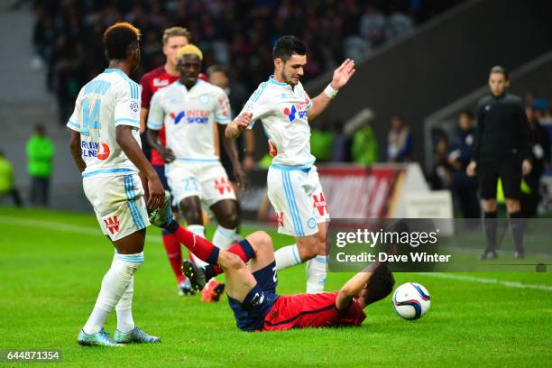 Remy CABELLA / Sebastien CORCHIA - - Lille / Marseille - 11eme journee de Ligue 1, Photo: Dave Winter / Icon Sport