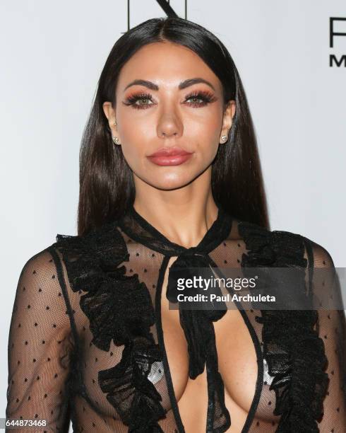 Model Tatiania Eriksen attends the SMASH Global V pre-Oscar fight at Taglyan Complex on February 23, 2017 in Los Angeles, California.