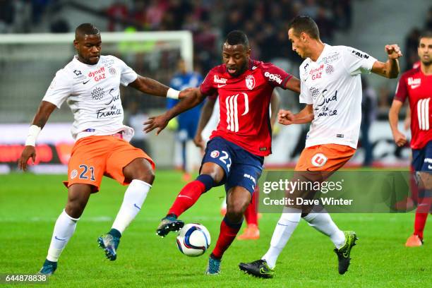 William REMY / Junior TALLO / Ellyes SKHIRI - - Lille / Montpellier - 9e journee de Ligue 1, Photo: Dave Winter / Icon Sport