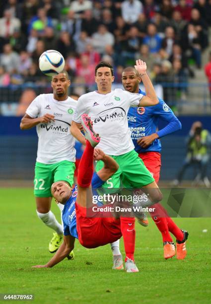 Alaedinne YAHIA / Vincent PAJOT - - Caen / St Etienne - 9e journee de Ligue 1, Photo: Dave Winter / Icon Sport