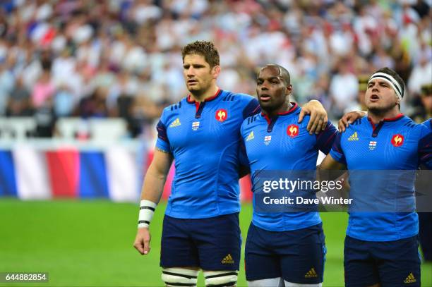 Pascal PAPE / Eddy BEN AROUS / Guilhem GUIRADO - - France / Angleterre - Test Match , Photo : Dave Winter / Icon Sport