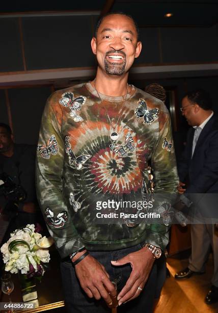 Retired NBA Player Juwan Howard attends 'TOGETHER' A Black History Month Celebration Of Unity & Community at Tree Sound Studios on February 23, 2017...