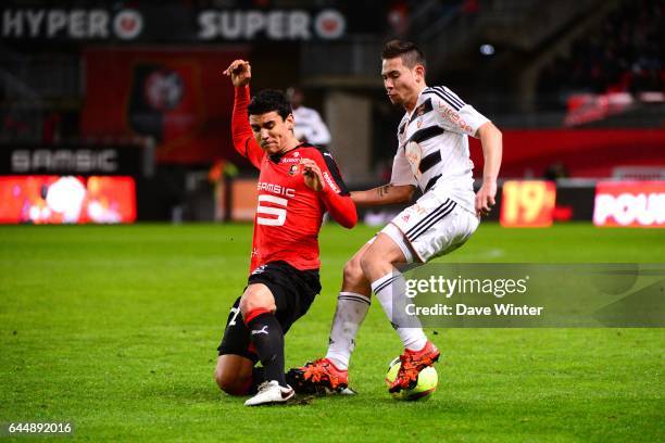 Benjamin ANDRE / Raphael GUERREIRO - - Rennes / Lorient - 20eme journee de Ligue 1, Photo: Dave Winter / Icon Sport